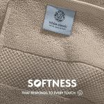 White Classic Luxury Washcloths for Bathroom-Hotel-Spa-Kitchen-Set - Circlet Egyptian Cotton - Highly Absorbent Hotel Quality Face Towels - Bulk Set of 12-13x13 Inch (Taupe)