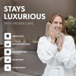 White Classic Luxury Washcloths for Bathroom-Hotel-Spa-Kitchen-Set - Circlet Egyptian Cotton - Highly Absorbent Hotel Quality Face Towels - Bulk Set of 12-13x13 Inch (Taupe)