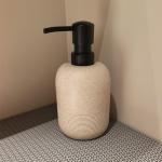 GalDal 2pcs/Set Beige Hand Soap Dispenser Sets,Resin Liquid Soap Dispenser for Bathroom Countertop,Dish Wash Soap Dispenser for Kitchen-10.6oz.