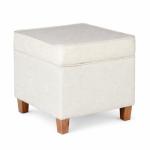 Square Storage Ottoman with Lift-Off Lid