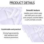 TOMORO Luxury Bath Mat Towels - 2 Pieces Cotton Absorbent Hotel Spa Shower Floor Towel Set for Bathroom Rug Pad, 20 x 32 Inches (White)