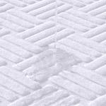 TOMORO Luxury Bath Mat Towels - 2 Pieces Cotton Absorbent Hotel Spa Shower Floor Towel Set for Bathroom Rug Pad, 20 x 32 Inches (White)