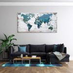 World Map Canvas Wall Art Decoration for Home