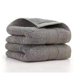 Lchkrep 100% Cotton Hand Towels 2 Pack, Salon Thick Bath Hand Towel,Gym Towel 14" x 30", Face Cloth, Soft and Absorbent Washcloths Set for Home Bathroom Hotel (Gray)…