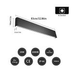 Ralbay Modern Black Bathroom Vanity Light 32.6inch Vanity Light for Bathroom 30W Up and Down Indoor Wall Lighting Fixtures Natural White 4000K