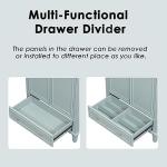 LUMISOL 30" Bathroom Vanity with Sink Set, Modern Single Bathroom Cabinet with Storage Doors and Drawer, Solid Wood Bathroom Vanity with Ceramic Sink, Green