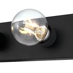 Westinghouse Lighting 6117600 Traditional Four-Light Indoor Vanity Light Fixture, Matte Black