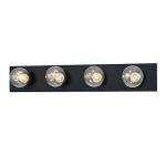 Westinghouse Lighting 6117600 Traditional Four-Light Indoor Vanity Light Fixture, Matte Black