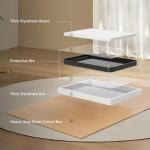 Sweetcrispy Black Bathroom Vanity Mirror for Wall, 22x30 Inch Metal Framed Wall Mirror Farmhouse Rectangle, Anti-Rust, Tempered Glass, Hangs Horizontally or Vertically