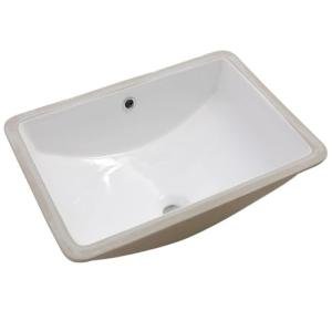 Undermount Bathroom Sink - Lordear Luxury 18x14'' White Rectangle Bathroom Sink Deep Bowl Porcelain Ceramic Lavatory Vanity Sink Basin with Overflow