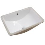 Undermount Bathroom Sink - Lordear Luxury 18x14'' White Rectangle Bathroom Sink Deep Bowl Porcelain Ceramic Lavatory Vanity Sink Basin with Overflow