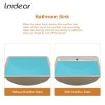 Undermount Bathroom Sink - Lordear Luxury 18x14'' White Rectangle Bathroom Sink Deep Bowl Porcelain Ceramic Lavatory Vanity Sink Basin with Overflow