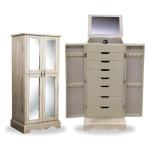 Hives and Honey Chelsea Jewelry Armoire, Taupe Mist