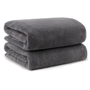 Orighty Microfiber Bath Towels Pack of 2(27'' x 54'') - Soft Feel, Highly Absorbent, Quick Drying for Body, Sport, Yoga, SPA, Fitness - Grey