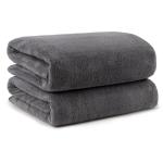 Orighty Microfiber Bath Towels Pack of 2(27'' x 54'') - Soft Feel, Highly Absorbent, Quick Drying for Body, Sport, Yoga, SPA, Fitness - Grey