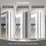 Ratsamee 28x36 Inch Led Mirror for Bathroom with Front Light and Backlit, Dimmable Anti Fog Wall Bathroom Mirror with Led Lights, Water Proof, Decor Vanity Mirror