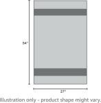 QUBA LINEN Cotton Bath Towels-27x54inch - 6 Pack Shower Towels - Towels for Pool, Spa, and Gym - Light Weight, Ultra Absorbent Towels for Bathroom (6, 27x54)