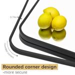 DESBING 30" x 55"Bathroom Mirror, Matte Black Wall Mirror with Metal Frame, Decorative Rectangular Vanity Mirror for Bedroom Bathroom Living Room Entryway (Horizontal/Vertical)