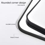 DESBING 30" x 55"Bathroom Mirror, Matte Black Wall Mirror with Metal Frame, Decorative Rectangular Vanity Mirror for Bedroom Bathroom Living Room Entryway (Horizontal/Vertical)