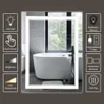 LED Bathroom Mirror Wall-Mounted Vanity Mirror with Anti Fog,Dimmable Waterproof Smart Touch Button Makeup Mirror with Lights Vertical & Horizontal (32x24 Inch)