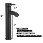 KGAR Bathroom Vessel Sink 18x12.6 Ceramic Porcelain Bathroom Sink Above Counter Basin Washing Bowl with Faucet Pop up Drain Combo,Rectangle White