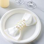 480 Count Disposable Hand Towels, Linen Feel Bathroom Hand Napkins, Soft And Absorbent Paper Napkin for Guest, Disposable Dinner Napkins for Kitchen, Parties, Weddings