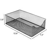 Sorbus 2 Tier Under Sink Bathroom Organizers and Storage, Strong Steel Mesh Sliding Drawers for Enhanced Bathroom Storage, Bathroom Organization and Storage & Under Kitchen Sink Organizer (Black)