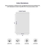 Tens Towels Large Bath Towels, 100% Cotton, 30 x 60 Inches Extra Large Bath Towels, Lighter Weight, Quicker to Dry, Super Absorbent, Perfect Bathroom Towels (Pack of 4, Dark Grey)