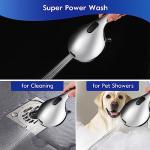 Essbhach High Pressure Shower Heads with Handheld, As Seen On Tv 10-mode Detachable Handheld Shower Head with 59" Hose, Built-in Power Wash to Clean Tub, Tile & Pets, Adjustable Bracket