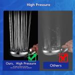 Essbhach High Pressure Shower Heads with Handheld, As Seen On Tv 10-mode Detachable Handheld Shower Head with 59" Hose, Built-in Power Wash to Clean Tub, Tile & Pets, Adjustable Bracket