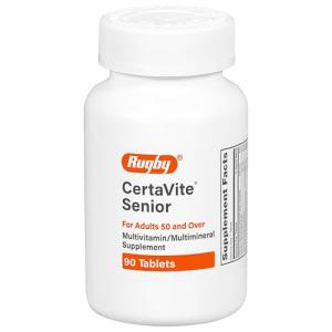 Rugby CertaVite Senior Multivitamin Supplement - 90 Tablets