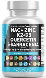 Clean Nutraceuticals NAC Supplement with Vitamin D3, K2