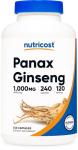 Nutricost Panax Ginseng 1000mg Capsules - Non GMO
