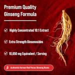 NutraChamps Korean Red Panax Ginseng Capsules - Energy & Focus Booster