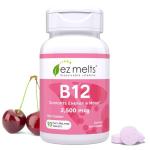 EZ Melts B12 2,500 mcg, Methylcobalamin, Sugar-Free, 3-Month Supply