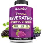 Nutrivein Resveratrol 1450mg Capsules - Anti-Aging Antioxidant