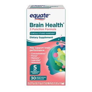 Equate Brain Health Formula Capsules Dietary Supplement, 30 Count