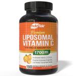 NutriFlair Liposomal Vitamin C 1600mg, 180 Capsules - Immune Support & Collagen Booster