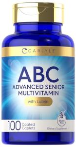Carlyle Senior Multivitamin | 100 Caplets | Lutein, Lycopene