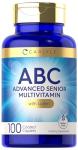 Carlyle Senior Multivitamin | 100 Caplets | Lutein, Lycopene
