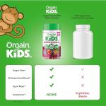 Orgain Kids Sugar Free Multivitamin Gummies, 60 ct, Vegan, Mixed Berry