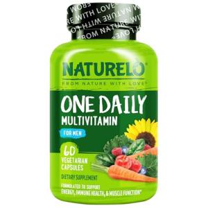 NATURELO Men's Daily Multivitamin - Organic Whole Foods