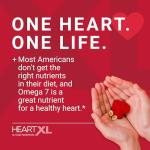 HeartXL Omega-7 Cardiovascular Health Support - 30 Soft Gels