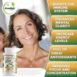 GreeNatr Panax Ginseng and Ginkgo Biloba. Traditional Energy Booster and Brain Sharpener. Unique Twin Supplement with Korean Red Ginseng Root and Ginko Biloba Leaf Extract - 60 Tablets (1 Bottle)