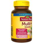 Nature Made Multi + Ginseng, Daily Energy Multivitamin for Adults, One Per Day Vitamin, 60 Capsules