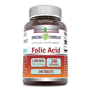Amazing Formulas Folic Acid 1000 Mcg 240 Tablets