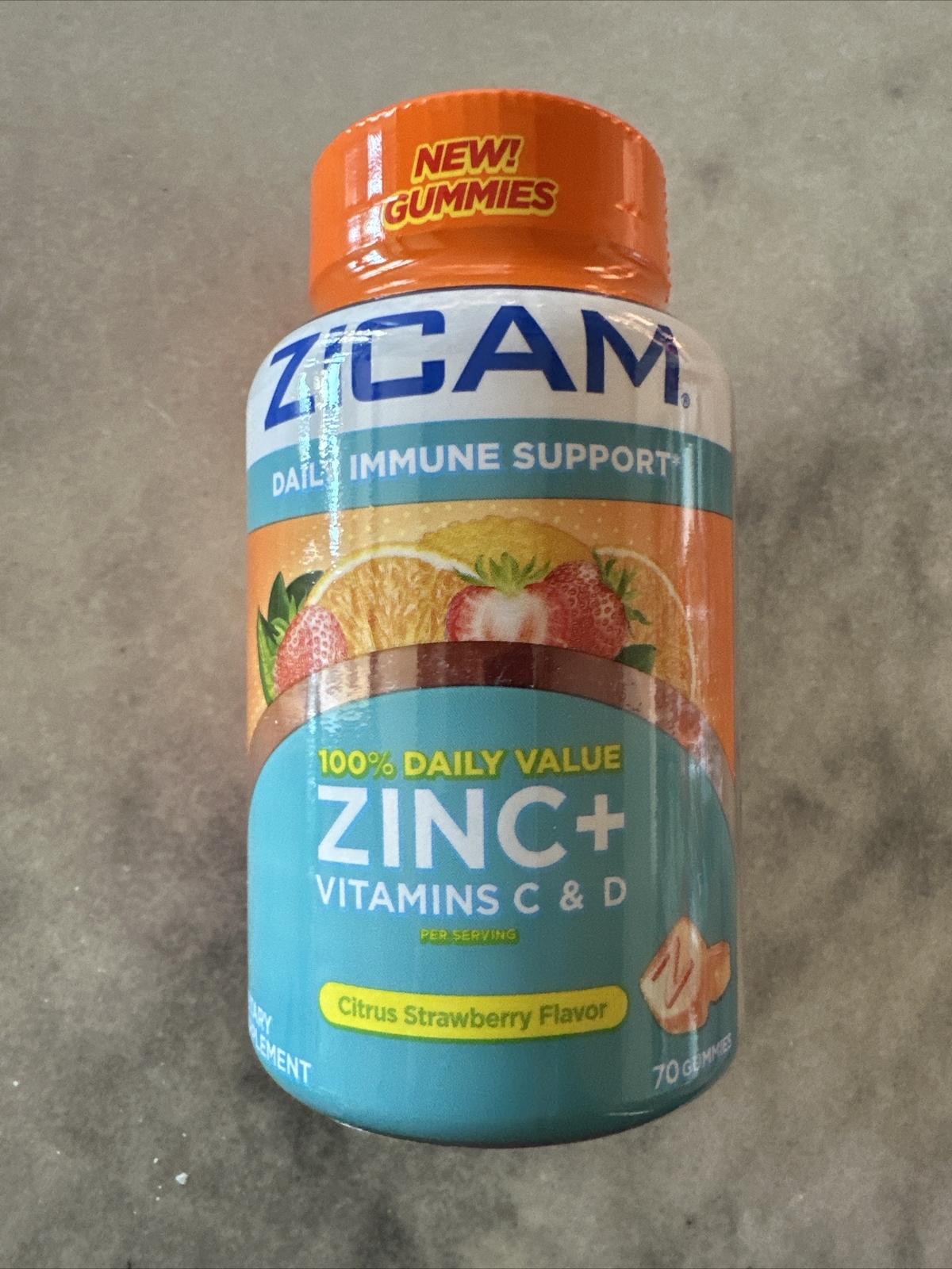 Zicam Daily Immune Support Gummy with Zinc, Vitamin C, D