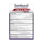 Sambucol Cold & Flu Relief Tablets - Elderberry Zinc