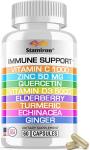 Immune Support Blend with Quercetin, Zinc, Vitamins: C, D3, Elderberry & Echinacea