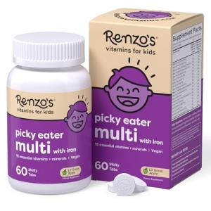 Renzo’s Picky Eater Kids Multivitamin with Iron - Apple Flavored